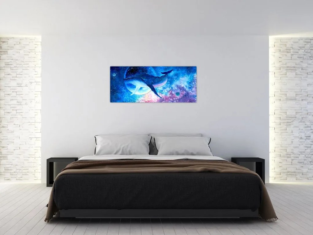 Tablou - Balena spațială (120x50 cm)
