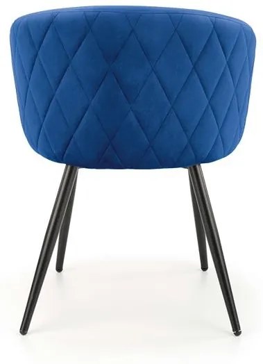 Set 4 scaune K430 velvet bleumarin