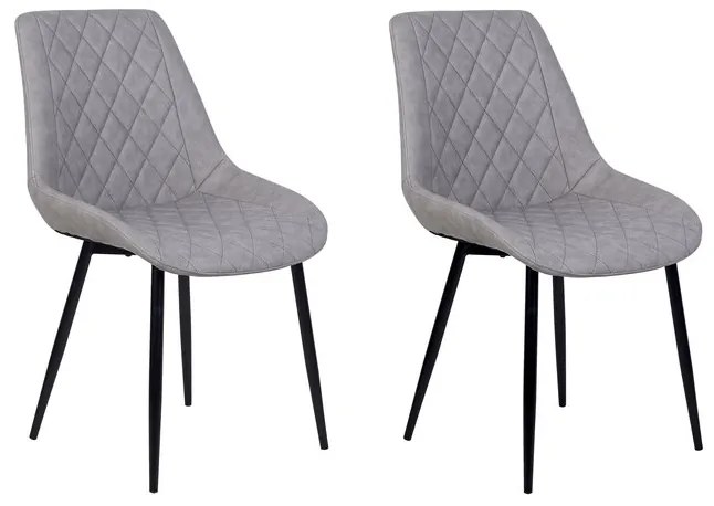 Zondo Set 2 buc. scaune pentru sufragerie Masar (gri deschis). Promo -19%. 1009942