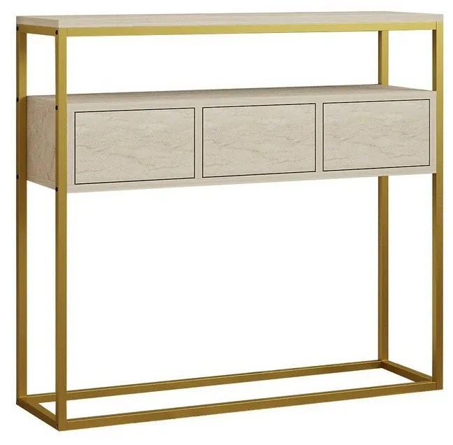Măsuță Guarda Travertine and Gold