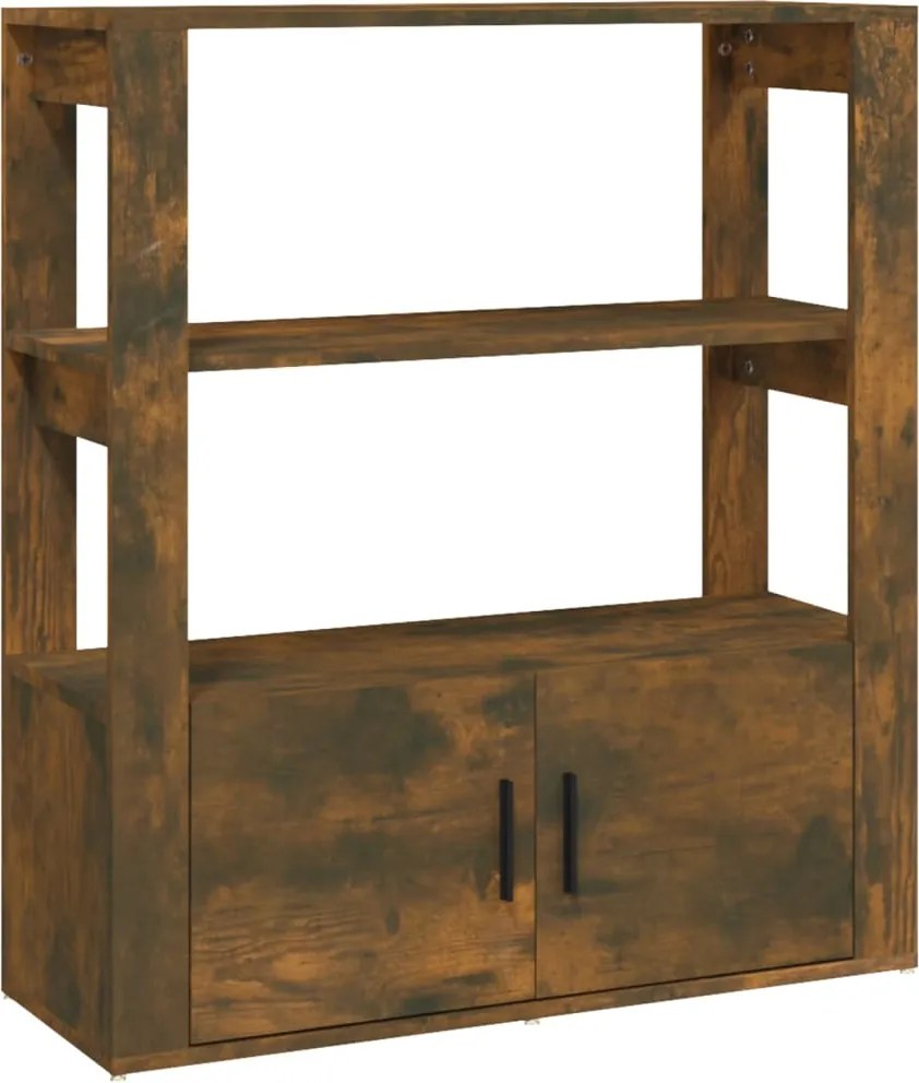 vidaXL Servantă, stejar fumuriu, 80x30x90 cm, lemn prelucrat