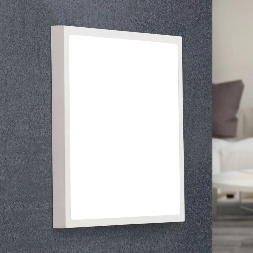 Plafoniera LED design slim LERO 30x30cm 4000K alba