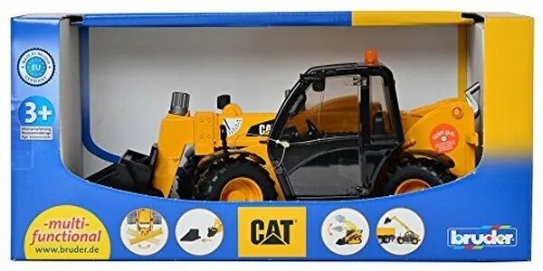 Bruder 02141 CAT Caterpillar încărcător cu brațtelescopic, 1:16
