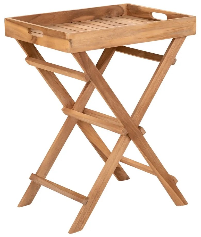 Masă de servire pentru grădină din lemn de tec 29x39 cm Ronda – House Nordic