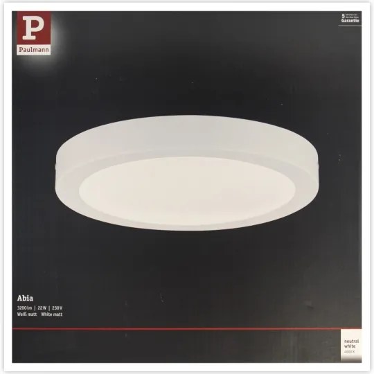 Plafonieră LED/22W ABIA 230V albă Paulmann 71021