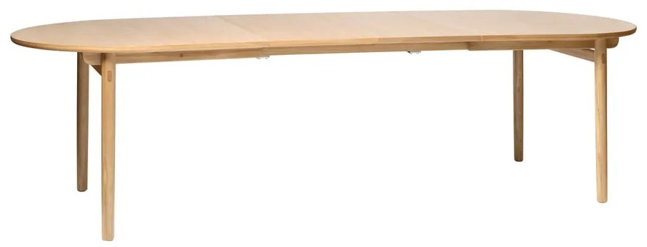 Masă de dining extensibilă cu aspect de lemn de stejar 100x190 cm Carno – Unique Furniture