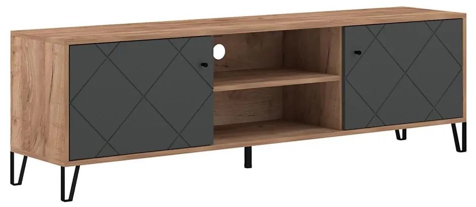 Comodă TV SULA stejar craft/negru