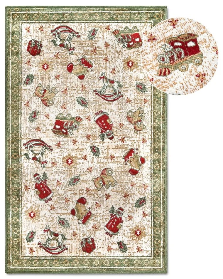 Covor verde din amestec de bumbac 50x80 cm cu model de Crăciun Toy's Delight Green Christmas – Villeroy&amp;Boch