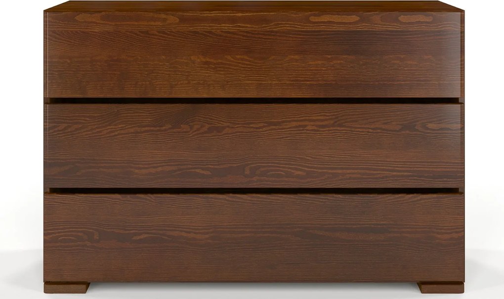 Comodă lemn masiv TerraCraft Pin 3 sertare, 120 × 45 × 81 cm