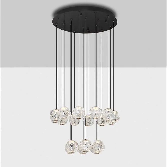 Lustra casa scarii cu pendule LED suspendate, deosebita design lux YFOS