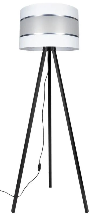 Lampadar CORAL 1xE27/60W/230V wenge/alb/crom