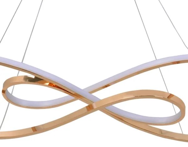 Lustră LED pe cablu ZUMBA LED/50W/230V auriu