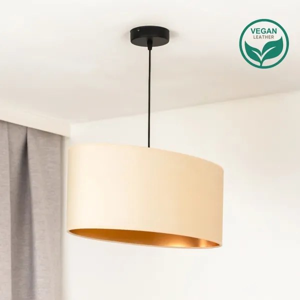Lustră pe cablu Duolla OVAL VEGAN 1xE27/15W/230V crem