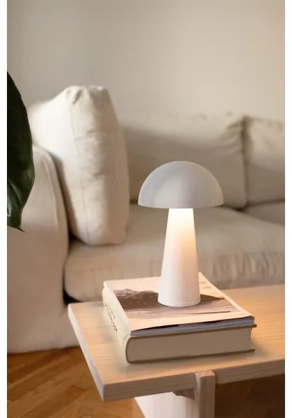 Lampă LED reîncărcabilă dimabilă Markslöjd 108656 FUNGI LED/1,5W/5V IP44 alb