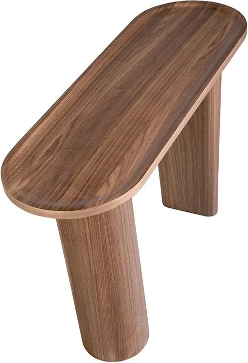 Consola design LUX Oval Walnut