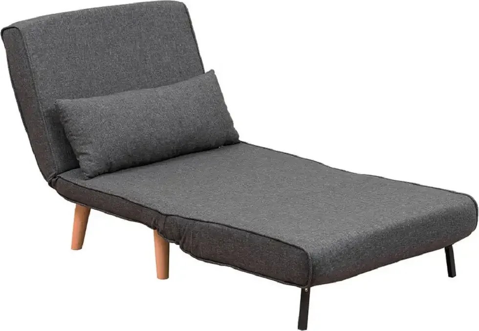 Fotoliu Extensibil,reglabil, Folde, 180 x 80 cm,gri