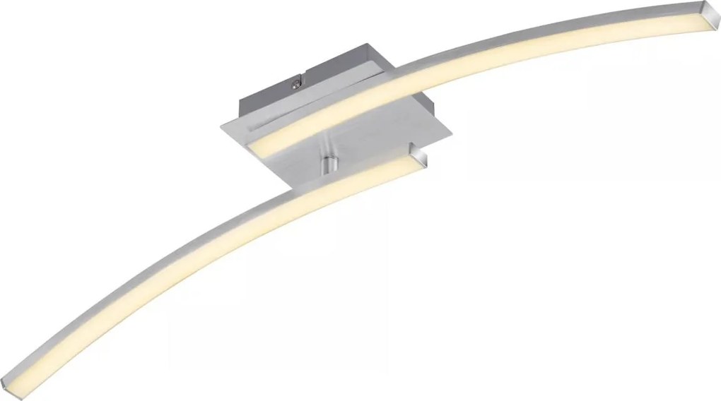 Plafonieră LED 2x 6W, 230V, 3000K, crom mat