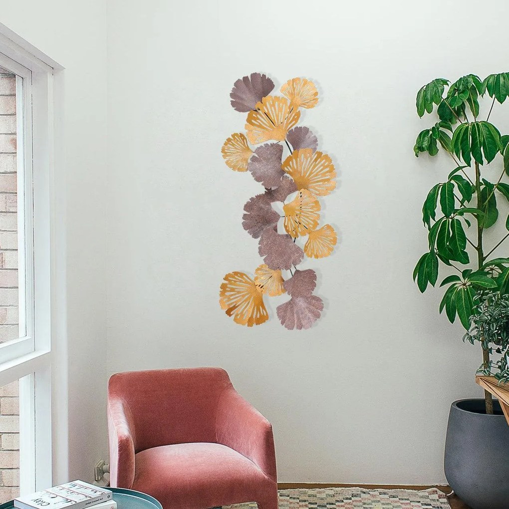 Decoratiune de perete Metal Gergo, Multicolor, 60x6x130 cm