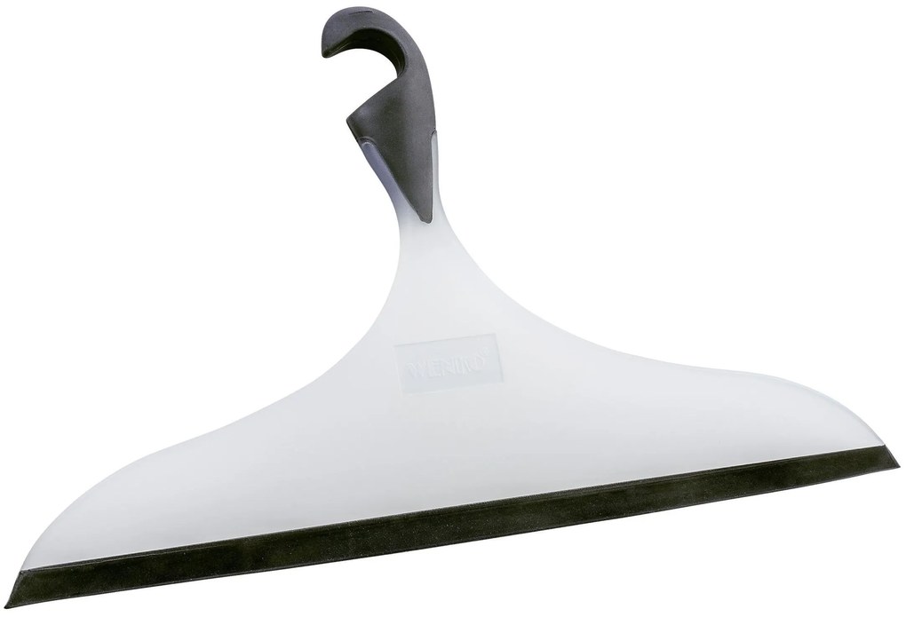 Racletă de apă, un obiect din cauciuc care vă permite să vă mențineți curate suprafețele plane.