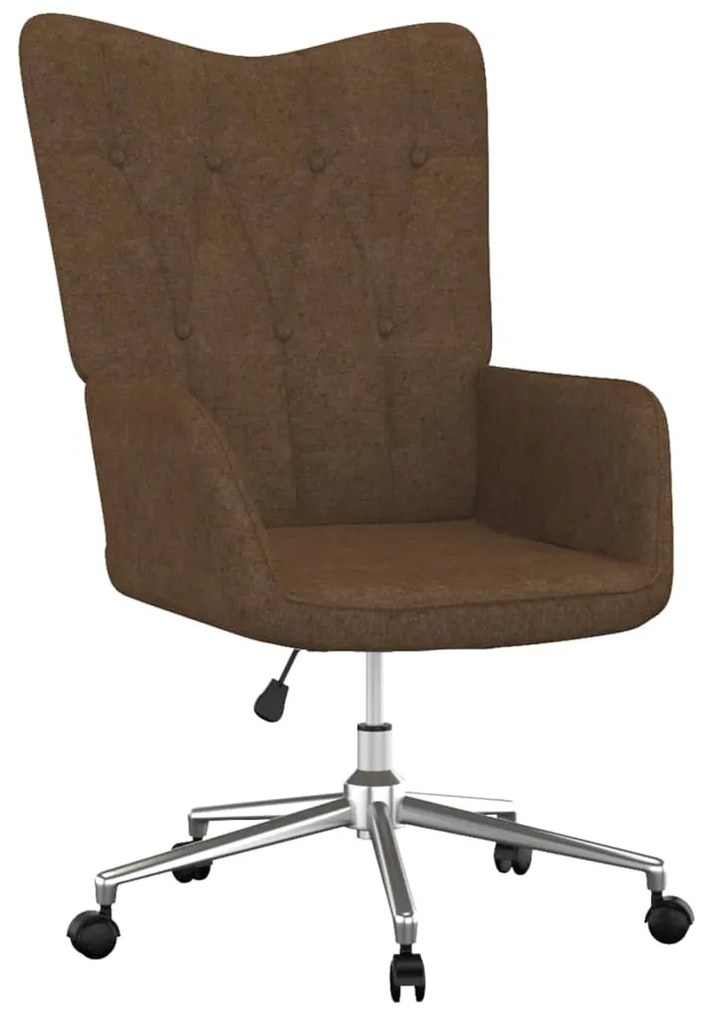327636 vidaXL Scaun de relaxare, maro, material textil