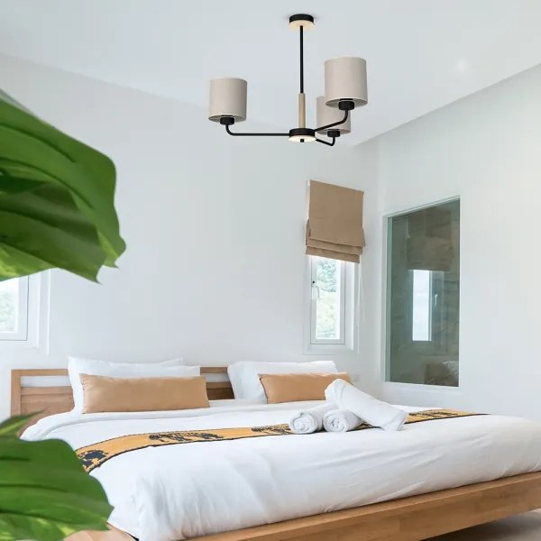 Lustră pe tijă ATLANTA 3xE27/60W/230V