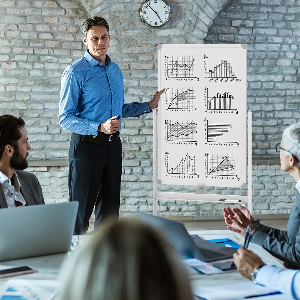 Tablă Flip Chart cu Accesorii, 60 x 90 cm