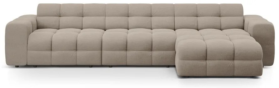 Colțar maro (cu colț pe partea dreaptă, cu șezlong) Kendal – Micadoni