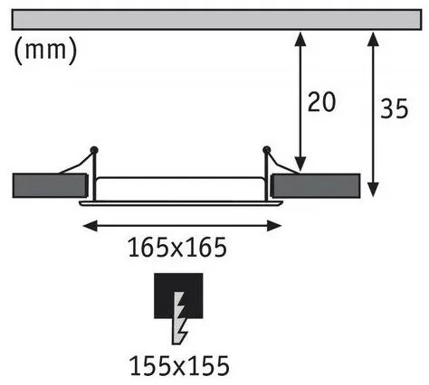 Paulmann 92068 - LED/12W Lampă încastrată QUAL 230V 2700K