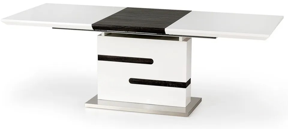 Masa de bucaterie Monaco, alb/gri