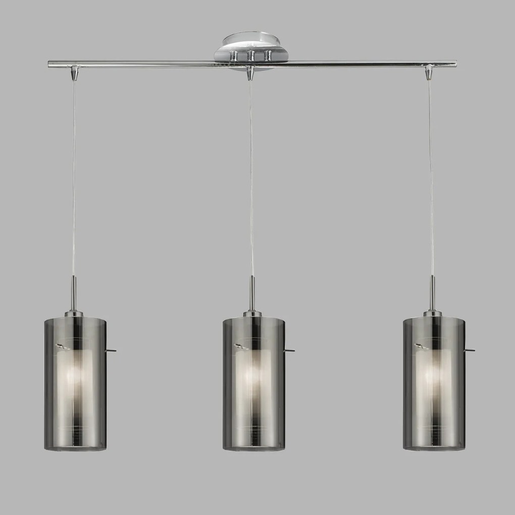 Lustra suspendata design modern Duo II 3L crom 3303-3SM SRT