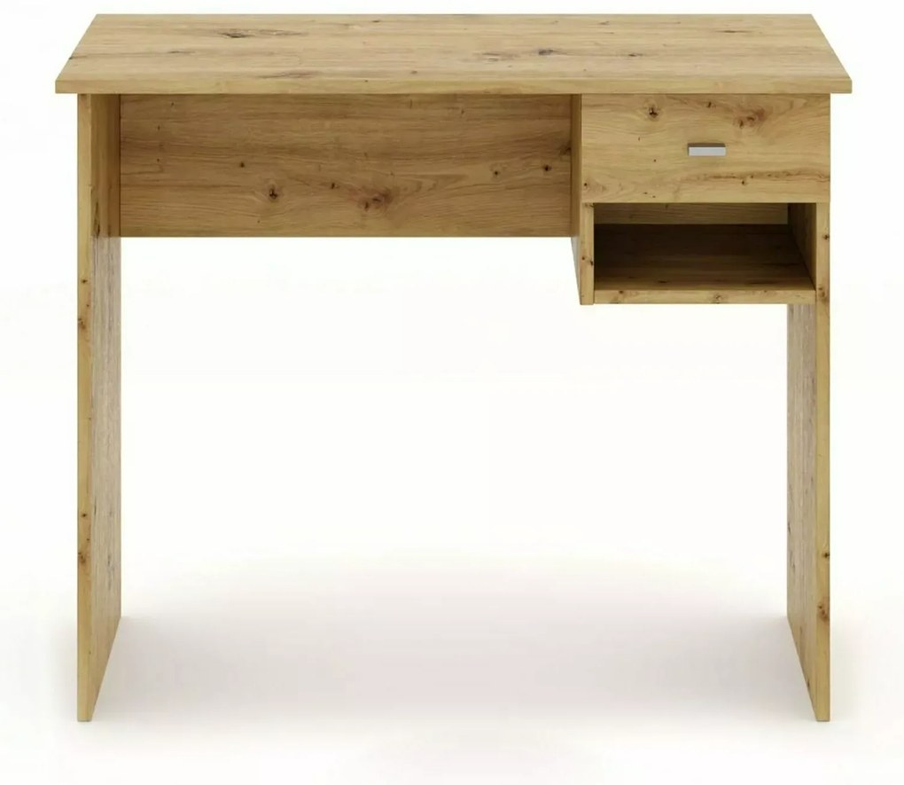 Birou cu placa in decor stejar artisan B-011