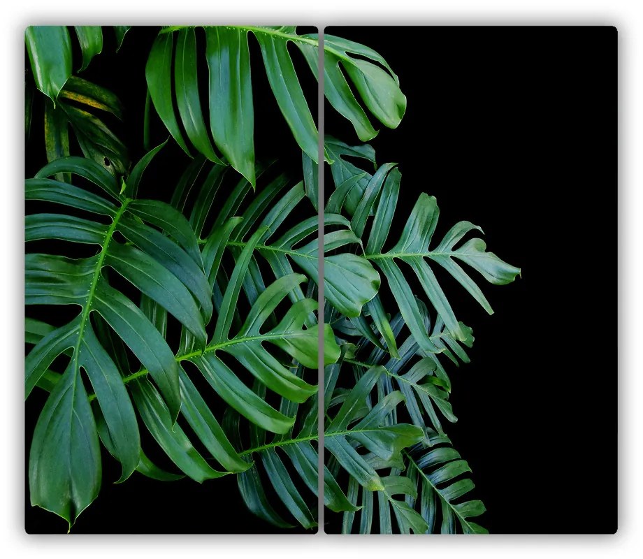 Tocator din sticla Monstera