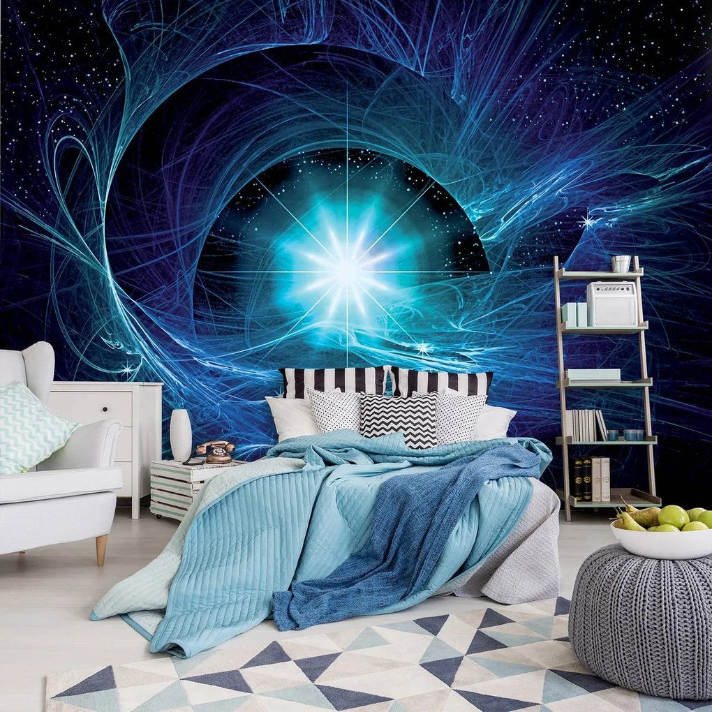 Fototapet - Supernova albastră abstractă (152,5x104 cm)