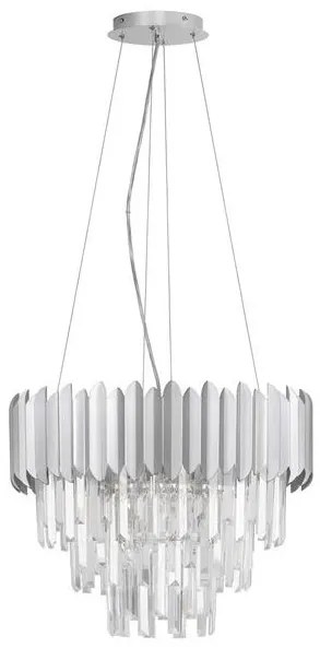 Lustra suspendata design elegant MAGNOLIA crom