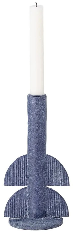 Sfeșnic Bloomingville Bess, înălțime 22 cm, albastru închis