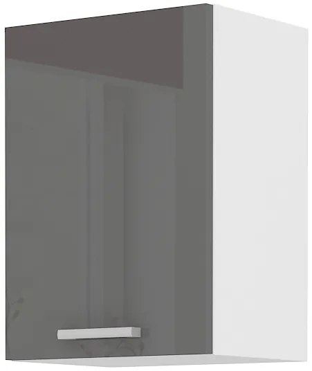 Dulap superior de bucătărie Saria 40 G 60 F (Luciu gri). 1033014