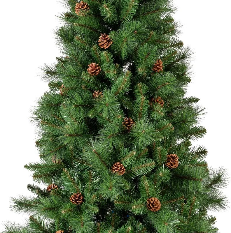 Brad artificial Everlands Norwich Pine, 150 cm, 446 ramuri, Suport metalic, Verde