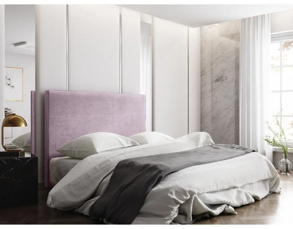 Tăblie de pat roz-deschis 180x120 cm Natalia – Milo Casa