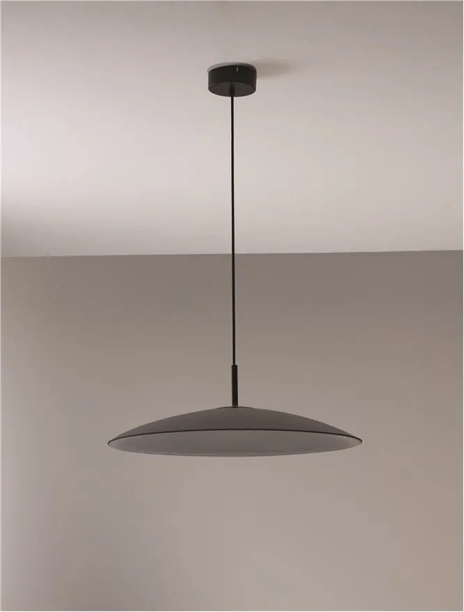 Lustra LED design modern POLIFEMO fumuriu, 60cm