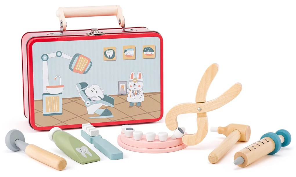 Jucarie Din Lemn - Trusa De Dentist