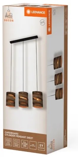 Lustră pe cablu Ledvance DECOR CARDBOARD 3xE27/15W/230V