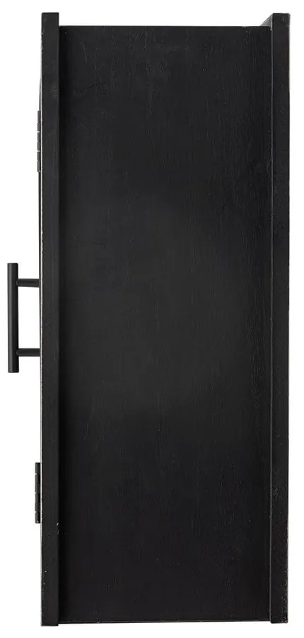 Vitrină neagră din lemn de brad suspendată 62x49x23 cm Lario – Bloomingville