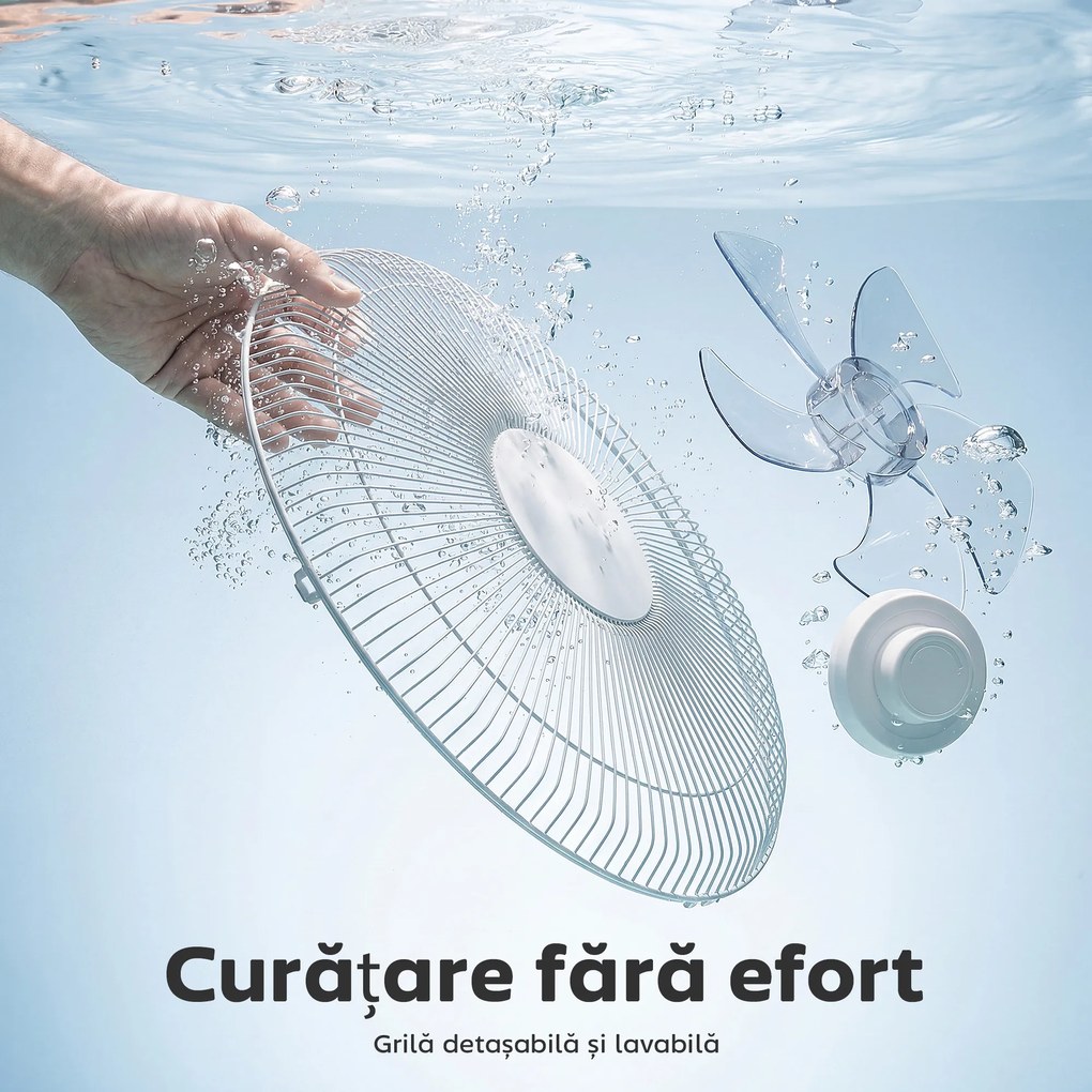 HOMCOM Ventilator de Podea cu Telecomandă, Ventilator Vertical, Alb | Aosom Romania