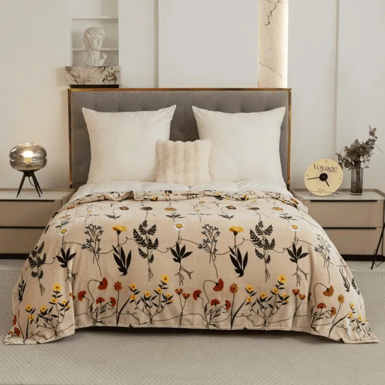 Patura Cocolino microplus HERBAR, bej Dimensiune: 200 x 220 cm