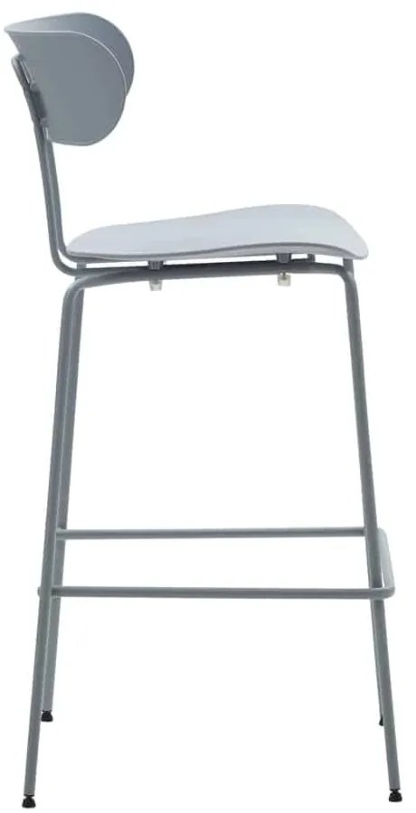 Set 4 scaune metalice BAR MARSIGLIA -HORECA- h 108 cm - VERDE FISTIC