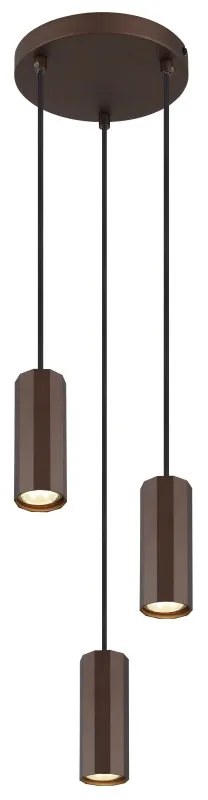 Lustra suspendata stil minimalist JAMES 3L bronz