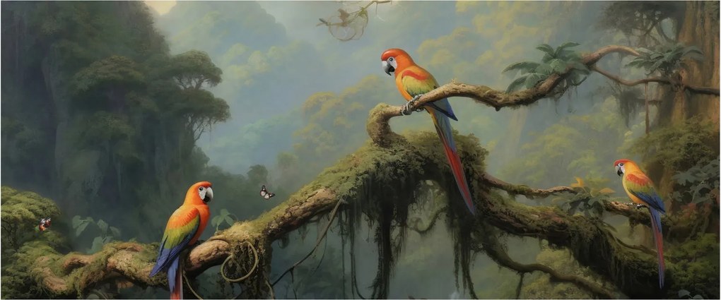 Tablou - Pădure tropicală (120x50 cm)