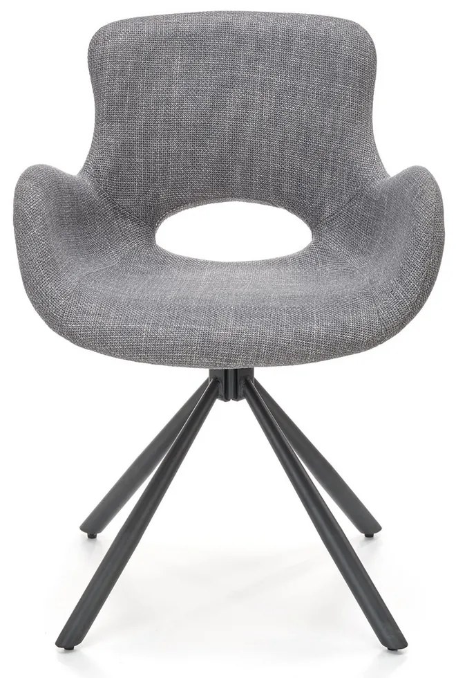 Scaun de bucaterie Kade, gri/negru