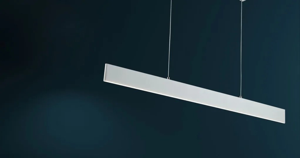 Lustra LED design tehnic Step alb, 91cm