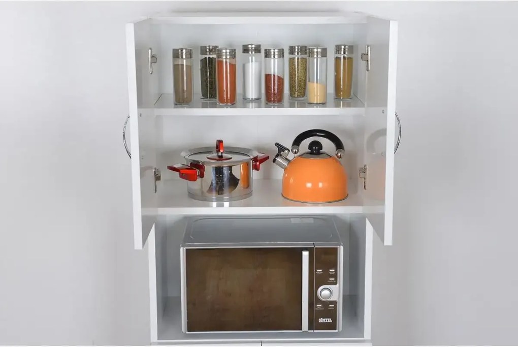 Dulap din pal, Beny Homs, alb, 160 x 60 x 31.4 cm